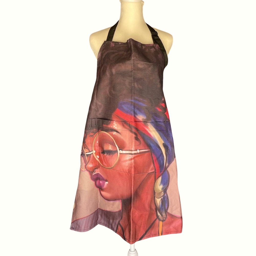 Black Girl Chic Adjustable Apron 2 Pockets NWOT